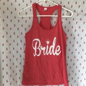 Racerback "Bride" shirt